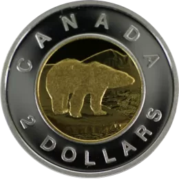 2010 Canadian $2 Polar Bear Toonie Proof Coin