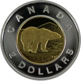 2010 Canadian $2 Polar Bear Toonie Proof Coin