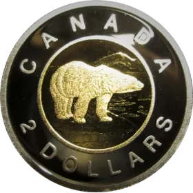 2011 Canadian $2 Polar Bear Toonie Proof Coin
