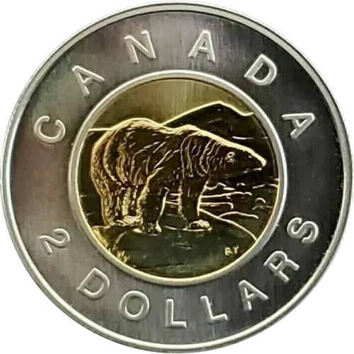 1999 Canadian $2 Polar Bear Toonie Specimen Coin