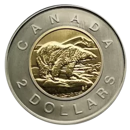 2001 Canadian $2 Polar Bear Toonie Specimen Coin