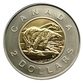 2001 Canadian $2 Polar Bear Toonie Specimen Coin