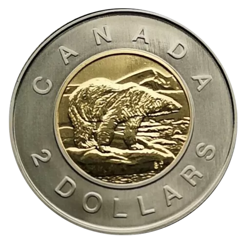 2001 Canadian $2 Polar Bear Toonie Specimen Coin