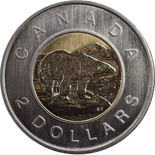 2002 (1952-) Canadian $2 Polar Bear Toonie Specimen Coin