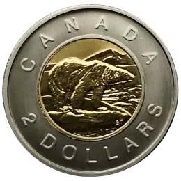2003 Canadian $2 Polar Bear/Old Effigy Toonie Specimen Coin