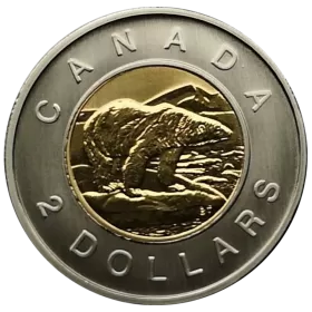 2003 Canadian $2 Polar Bear/Old Effigy Toonie Specimen Coin