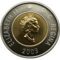 2003 Canadian $2 Polar Bear/Old Effigy Toonie Specimen Coin