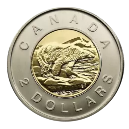 2005 Canadian $2 Polar Bear Toonie Specimen Coin
