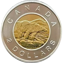 2007 Canadian $2 Polar Bear Toonie Specimen Coin