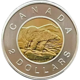 2007 Canadian $2 Polar Bear Toonie Specimen Coin