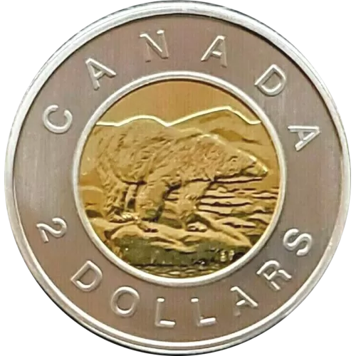 2007 Canadian $2 Polar Bear Toonie Specimen Coin