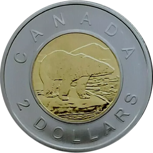 2008 Canadian $2 Polar Bear Toonie Specimen Coin