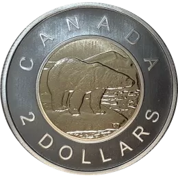 2009 Canadian $2 Polar Bear Toonie Specimen Coin