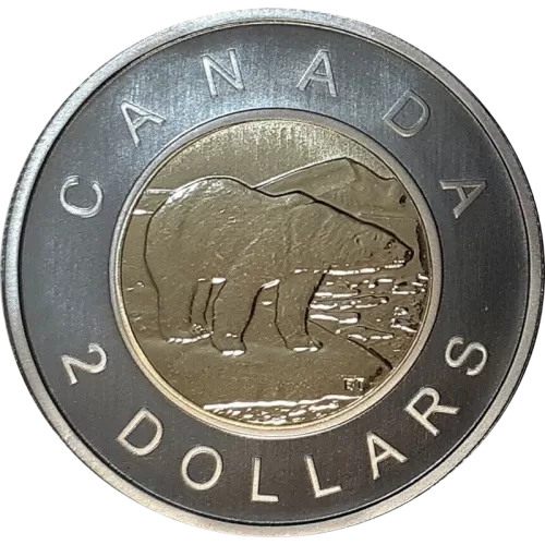 2009 Canadian $2 Polar Bear Toonie Specimen Coin