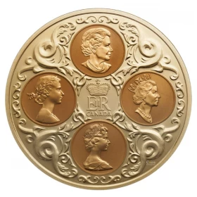 2004 Canada $300 QEII Quadruple Cameo Portraits Coin 14-karat Gold Coin