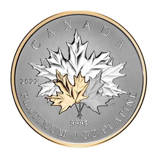 2022 Canadian $300 Maple Leaf Forever - 1 oz Pure Platinum Coin
