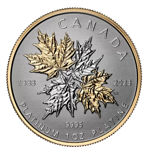 2023 Canadian $300 Maple Leaf Forever - Pure Platinum Coin