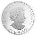 2018 Canadian $30 Dimensional Nature: Polar Bears - 2 oz Fine Silver Coin