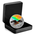 2019 Canadian $30 Majestic Birds in Motion: Golden Eagles - 2 oz Fine Silver Hologram Coin