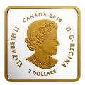 2018 Canadian $3 Canadian Coasts: Atlantic Coves - Fine Silver & Gold-plated Coin