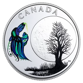 2018 Canadian $3 Thirteen Teachings From Grandmother Moon: Big Spirit - Fine Silver Coin