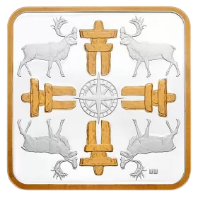 2018 Canadian $3 Canadian Coasts: True North - Fine Silver Coin