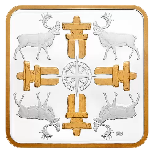 2018 Canadian $3 Canadian Coasts: True North - Fine Silver Coin