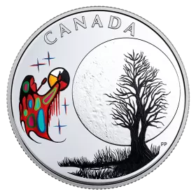 2018 Canadian $3 Thirteen Teachings From Grandmother Moon: Freezing Moon - Fine Silver Coin