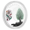 2018 Canadian $3 Thirteen Teachings From Grandmother Moon: Thimbleberry Moon - Fine Silver Coin