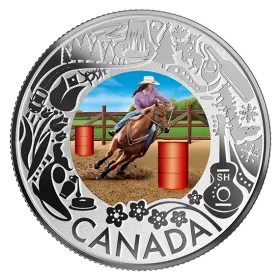 2019 Canadian $3 Rodeo: Celebrating Canadian Fun and Festivities - Fine Silver Coloured Coin