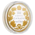 2017 (1917-) Canadian 50-cent 1917 Renewed Half-Dollar 100th Anniv 2 oz Fine Silver Coin *Masters Club Exclusive*