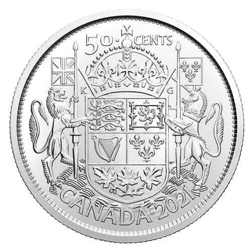 2021 Canadian 50-Cent Coat of Arms 100th Anniv Half Dollar Limited Edition Coin (Brilliant Uncirculated)
