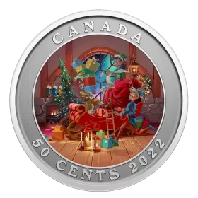 2022 Canadian 50-Cent Santa’s Sleigh Lenticular Coin