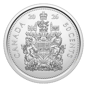 2026 Canada 50-Cent Coat of Arms/King Charles III Half Dollar Coin (Brilliant Uncirculated)