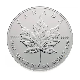 RCM $50 10 oz Maple Leaf 10th Year Anniversary 99.99% Pure Silver Coin *E-TRANSFER & CANADA ONLY*