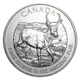 2013 Canada $5 Wildlife Series: Antelop Silver Maple Leaf 1 oz 9999 Bullion Coin *E-TRANSFER & CANADA ONLY*
