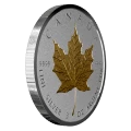2019 Canadian $50 40th Anniversary of the Gold Maple Leaf - 3 oz Fine Silver Coin-minor rim toning