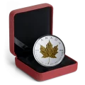 2019 Canadian $50 40th Anniversary of the Gold Maple Leaf - 3 oz Fine Silver Coin-minor rim toning