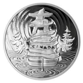 2019 Canadian $50 Symbolic Canada - 5 oz Fine Silver Coin