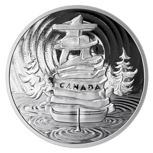 2019 Canadian $50 Symbolic Canada - 5 oz Fine Silver Coin