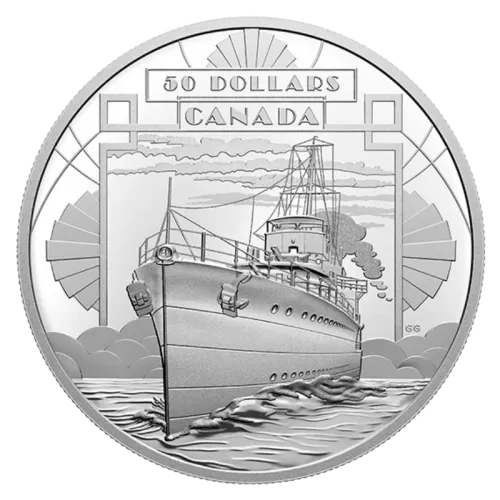 2021 Canadian $50 The First 100 Years of Confederation: Coming of Age - 5 oz Fine Silver Coin