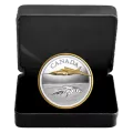 2021 Canadian $50 The Avro Arrow - 5 oz Fine Silver Gold-plated Coin