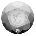 2021 Canadian $50 Forevermark Black Label Round Diamond - 3 oz Fine Silver Diamond-Shaped Coin