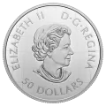 2021 Canadian $50 Great Lakes - 5 oz Fine Silver Coloured Coin