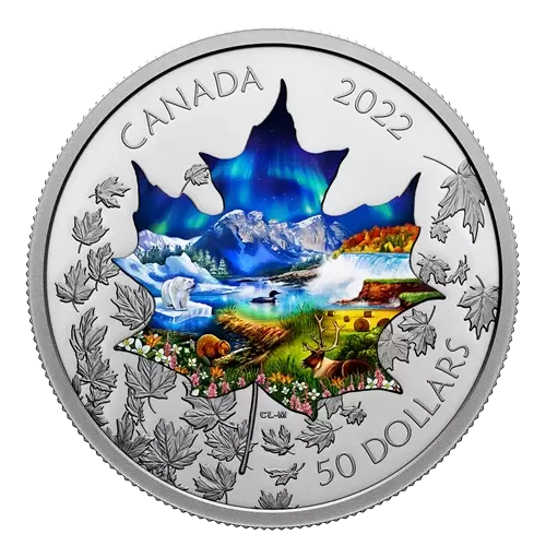 2022 Canadian $50 Canadian Collage - 3 oz Fine Silver Coin