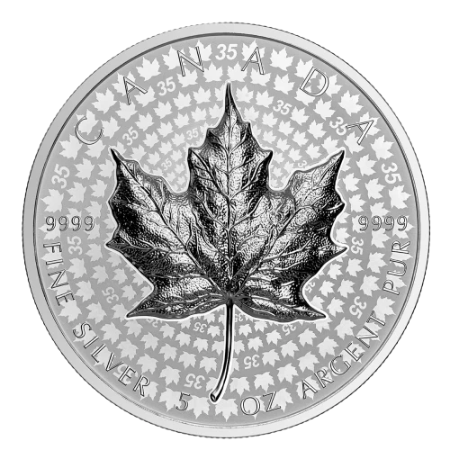 2023 Canadian $50 Silver Maple Leaf - Fine Silver Coin (Ultra-High Relief)