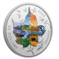 2023 Canadian $50 Canadian Collage: Four Seasons - 3 oz Fine Silver Coloured Coin