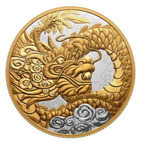 2023 Canadian $50 Heavenly Dragon - 5 oz Fine Silver Coin