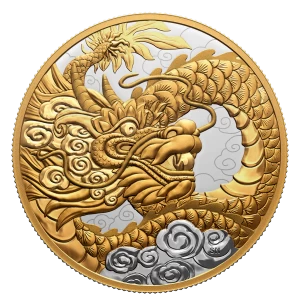 2023 Canadian $50 Heavenly Dragon - 5 oz Fine Silver Coin