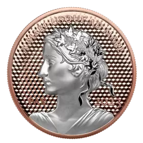 2023 Canadian $50 Peace Dollar - 5 oz Fine Silver Rose Gold Plated Coin